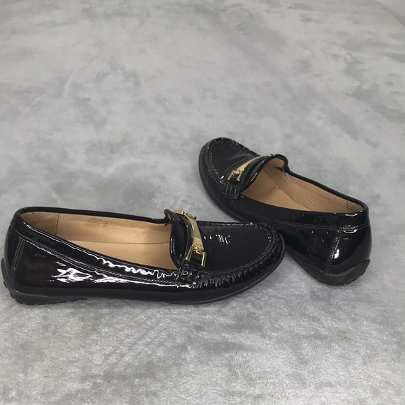 Vaneli Brown Shimmer Leather Driving Loafer Womens Size 7.5 A - Picture 7 of 12